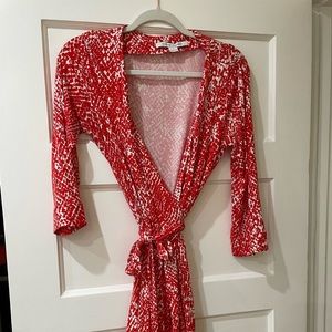 Red/orange Diane von Furstenberg dress
